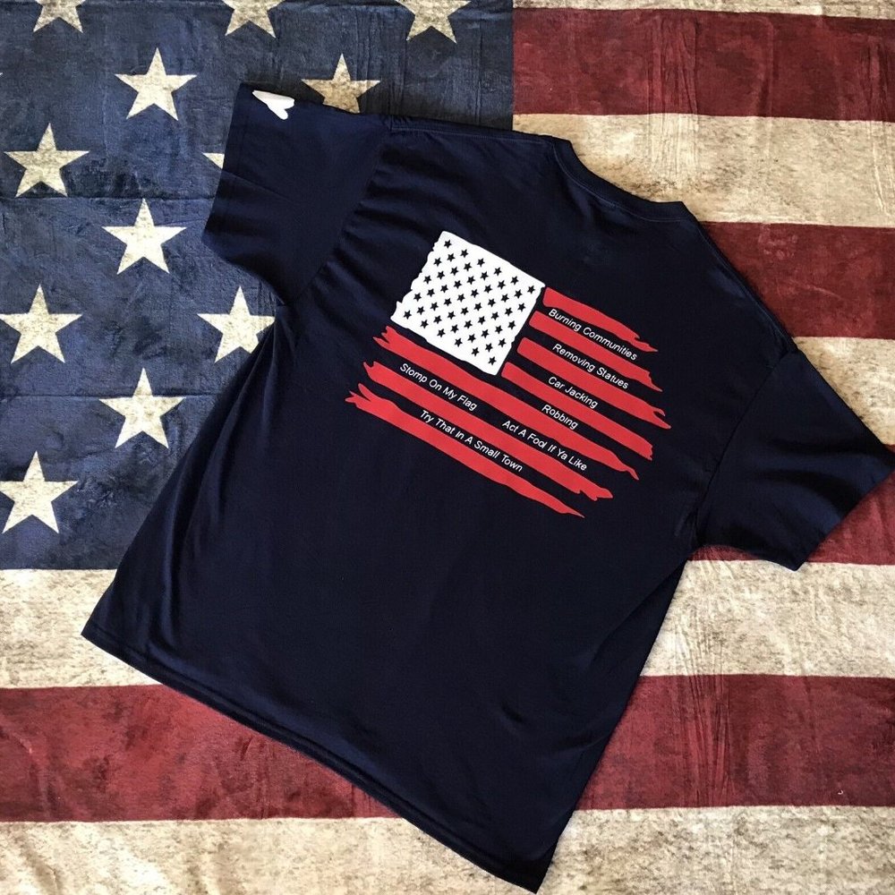 Small town shirt , Crew Neck,Cotton, Casual, Patriotic ,U.S.A,  Outlaw, rebel ,